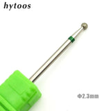 HYTOOS 6 Size Ball Diamond Nail Drill Bit Rotary Burr Cuticle Clean Electric Bits For Manicure Drill Accessories Nail Mills