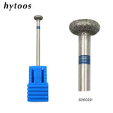 HYTOOS 6 Size Ball Diamond Nail Drill Bit Rotary Burr Cuticle Clean Electric Bits For Manicure Drill Accessories Nail Mills