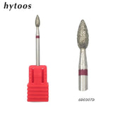 HYTOOS 6 Size Ball Diamond Nail Drill Bit Rotary Burr Cuticle Clean Electric Bits For Manicure Drill Accessories Nail Mills