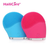 Hailicare Electric Face Cleanser Vibrate Pore Clean Silicone Cleansing Brush Massager Facial Vibration Skin Care Spa Massage