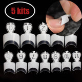 Half Cover French Acrylic False Nail Tips Square Medium Pure White DIY Nail Art Manicure Products 24Pcs N210