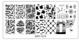 Halloween Christmas Nail Stamping Plates Nail Stamp Polish Image Nail Art Image 6.2*12.5 Konad Stamp Stamping Manicure Template