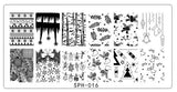 Halloween Christmas Nail Stamping Plates Nail Stamp Polish Image Nail Art Image 6.2*12.5 Konad Stamp Stamping Manicure Template