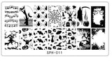 Halloween Christmas Nail Stamping Plates Nail Stamp Polish Image Nail Art Image 6.2*12.5 Konad Stamp Stamping Manicure Template