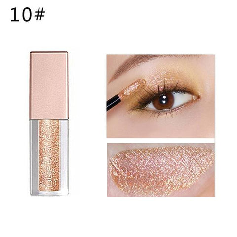 Hengfang Cosmetics Makeup Liquid Eyeshadow Glitter Shimmer Eye Shadow Long Lasting Metallic Pigment Eye Liner Pencil Make Up