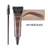 Henna Eyebrow Gel BRUNETTE Tint Eyebrow Dye Cream Caramel Black Microblading Eyebrow Tattoo Pen Pomade Brow Enhancer Brush Kit