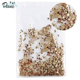 High Brightness Mixed Size 1000 / Pack Crystal Transparent AB Non-Thermal Modification Flat Bottom Diamond Nail 3D Nail Art 350