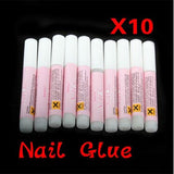 High Qua 10pcs Mini Beauty Nail Glue False Art Decorate Tips Acrylic Glue Nail Accessories 2g High Quality Nail Glue  88