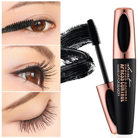 High Quality Hot Sale 4D Silk Fiber Eyelash Mascara Extension Makeup Black Waterproof Kit Eye Lashes Make Up Tool