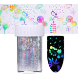 Holographic Nail Foil Sticker Dreamcatcher Geometric Holo Nail Art Transfer foil Sticker Water Slide Nail Art Decals stickers