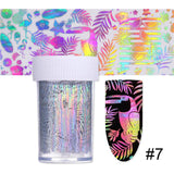 Holographic Nail Foil Sticker Dreamcatcher Geometric Holo Nail Art Transfer foil Sticker Water Slide Nail Art Decals stickers