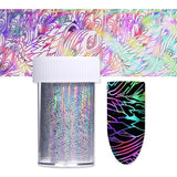 Holographic Nail Foil Sticker Dreamcatcher Geometric Holo Nail Art Transfer foil Sticker Water Slide Nail Art Decals stickers