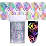 Holographic Nail Foil Sticker Dreamcatcher Geometric Holo Nail Art Transfer foil Sticker Water Slide Nail Art Decals stickers