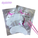 Hot 50pairs Eyelash Extension Paper Patches Grafted Eye Stickers 11 Color Eyelash Under Eye Pads Eye Paper Patches Tips Sticker