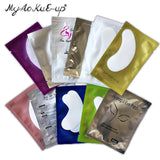 Hot 50pairs Eyelash Extension Paper Patches Grafted Eye Stickers 11 Color Eyelash Under Eye Pads Eye Paper Patches Tips Sticker