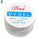 Hot Pink White Clear 3 Color Options UV Gel Builder Gel Extend Nail Art Tips For Gel Nail Polish Manicure Extension