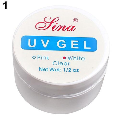 Hot Pink White Clear 3 Color Options UV Gel Builder Gel Extend Nail Art Tips For Gel Nail Polish Manicure Extension