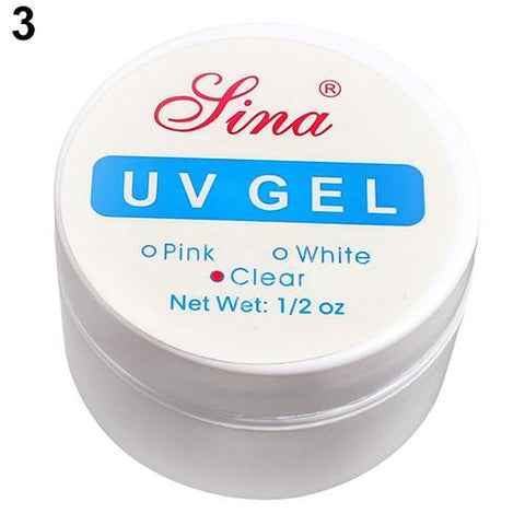 Hot Pink White Clear 3 Color Options UV Gel Builder Gel Extend Nail Art Tips For Gel Nail Polish Manicure Extension