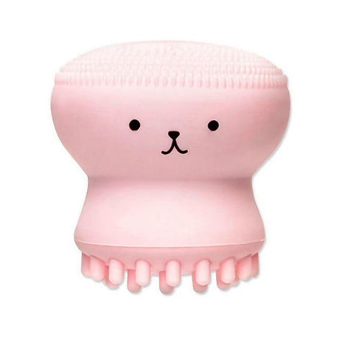 Hot Sale 1pc Cartoon Cute Facial Cleansing Exfoliator Cute Silica Gel Massage Deep Cleaning Face Brush Cleanser