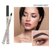 Hot Sale 3 Colors Fine Sketch Liquid Eyebrow Pen Waterproof Tattoo Super Durable Microblading Eye Brow Pencil Smudge-proof