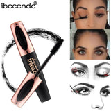 Hot Sale 4D Silk Fiber Lash Mascara Waterproof Rimel 3d Mascara Eyelash Extension Black Thick Lengthening Eye Lashes Cosmetics