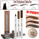 Hot Sale Microblading Eyebrow Tattoo Pen Waterproof Eye Makeup 3 Colors Easy Use Eyebrow Pen Deep Color Pencil Eyebrow