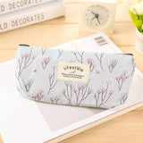 Hot Sale New Flower Floral Pencil Pen Canvas Case Cosmetic Makeup Tool Bag Storage Pouch Purse Makeup Set B L0019