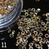 Hot selling 1 box/pack 5g 1.5mm Zircon Nail Rhinestones Nail Art Micro Rhinestones Mini Nail Rhinestones Manicure Decorations