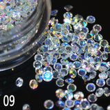 Hot selling 1 box/pack 5g 1.5mm Zircon Nail Rhinestones Nail Art Micro Rhinestones Mini Nail Rhinestones Manicure Decorations