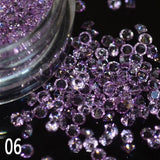 Hot selling 1 box/pack 5g 1.5mm Zircon Nail Rhinestones Nail Art Micro Rhinestones Mini Nail Rhinestones Manicure Decorations