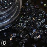 Hot selling 1 box/pack 5g 1.5mm Zircon Nail Rhinestones Nail Art Micro Rhinestones Mini Nail Rhinestones Manicure Decorations