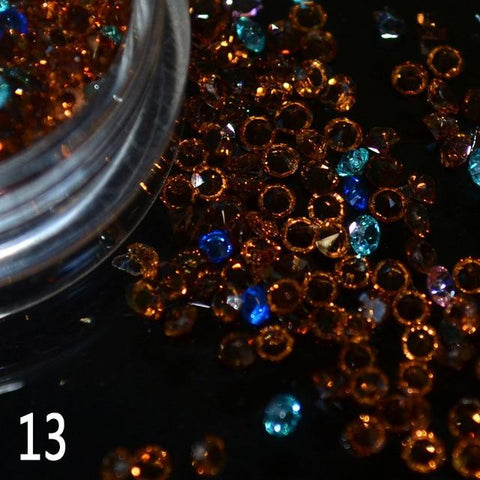 Hot selling 1 box/pack 5g 1.5mm Zircon Nail Rhinestones Nail Art Micro Rhinestones Mini Nail Rhinestones Manicure Decorations