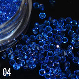 Hot selling 1 box/pack 5g 1.5mm Zircon Nail Rhinestones Nail Art Micro Rhinestones Mini Nail Rhinestones Manicure Decorations