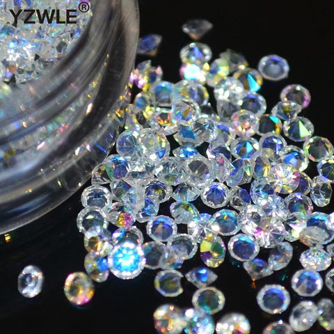 Hot selling 1 box/pack 5g 1.5mm Zircon Nail Rhinestones Nail Art Micro Rhinestones Mini Nail Rhinestones Manicure Decorations