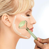 Hot selling Green Natural Facial Beauty Massage Tool Massage Stone Jade Roller Face Thin massager Dropshipping May14 HW