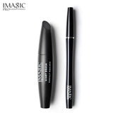 IMAGIC 2pcs/set  Eyes Mascara Professional Lengthening Thick Curly Makeup Waterproof Liquid Eyeliner Pencil Cosmetic Tools