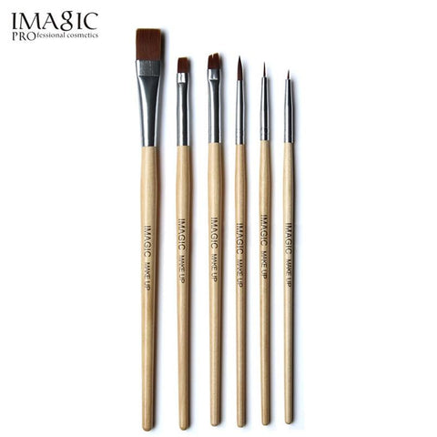 IMAGIC 6pcs/set Body Paint Makeup Brushes Painting Face Paint Brush Set Maquiagem Tools Wooden Handle Cosmetics Body Painting