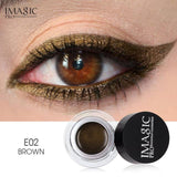 IMAGIC Eyeliner Waterproof Eyeliner Gel Makeup Cosmetic Gel Eye Liner With Brush 24 Hours Long-lasting  Eye Liner Kit