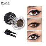 IMAGIC Gel Eyeliner Not Blooming Makeup Palette Matte Waterproof Lasting  Eye Liner Gel Cream With Brush