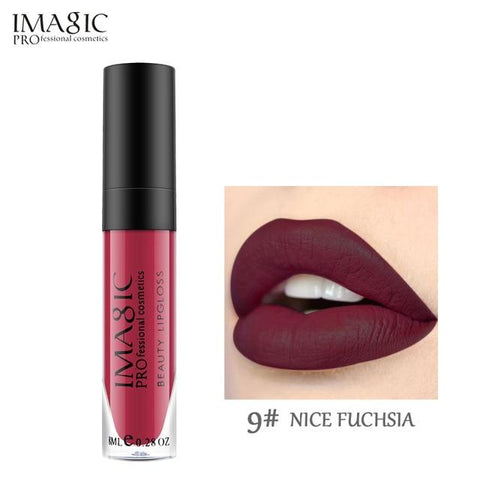 IMAGIC Makeup Liquid Lipstick Hot Sexy Colors Lip Paint Matte Lipstick Waterproof Strawberry Long Lasting Gloss  Lip Gloss