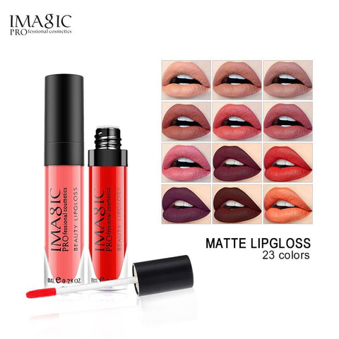 IMAGIC Makeup Liquid Lipstick Hot Sexy Colors Lip Paint Matte Lipstick Waterproof Strawberry Long Lasting Gloss  Lip Gloss