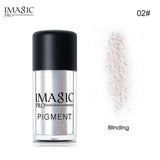 IMAGIC Pro Glitter Eyeshadow Loose Powder Shimmer Eye Shadow Nude Pigments Metallic Sparkling Makeup Beauty Cosmetics 9 Colors