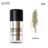 IMAGIC Pro Glitter Eyeshadow Loose Powder Shimmer Eye Shadow Nude Pigments Metallic Sparkling Makeup Beauty Cosmetics 9 Colors