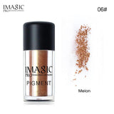 IMAGIC Pro Glitter Eyeshadow Loose Powder Shimmer Eye Shadow Nude Pigments Metallic Sparkling Makeup Beauty Cosmetics 9 Colors