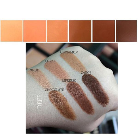 IMAGIC Professional Concealer Palette Contouring Makeup Cosmetic Facial Care Cream Palette 6 Colors Cream Contour Palette