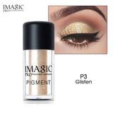 IMAGIC brand flash eye shadow powder makeup waterproof flash eye shadow 3D naked eye powder cosmetics flash powder