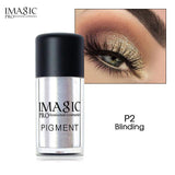 IMAGIC brand flash eye shadow powder makeup waterproof flash eye shadow 3D naked eye powder cosmetics flash powder