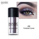 IMAGIC brand flash eye shadow powder makeup waterproof flash eye shadow 3D naked eye powder cosmetics flash powder