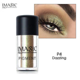 IMAGIC brand flash eye shadow powder makeup waterproof flash eye shadow 3D naked eye powder cosmetics flash powder