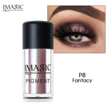 IMAGIC brand flash eye shadow powder makeup waterproof flash eye shadow 3D naked eye powder cosmetics flash powder